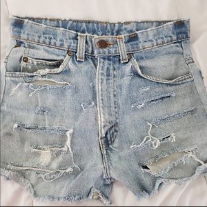Levi’s Distressed Denim Cutoffs